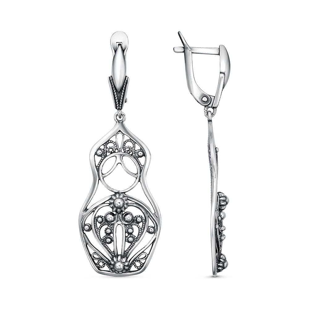 Серьги Красная пресня - Серебро 925 (арт. 33017234)