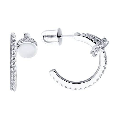 Серьги Diamant - Серебро 925, Фианит (арт. 94-122-02048-1)