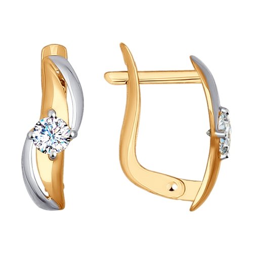 Серьги SOKOLOV - Золото 585, Фианит (арт. 027292)