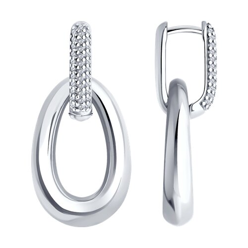 Серьги Diamant - Серебро 925, Фианит (арт. 94-121-01834-1)