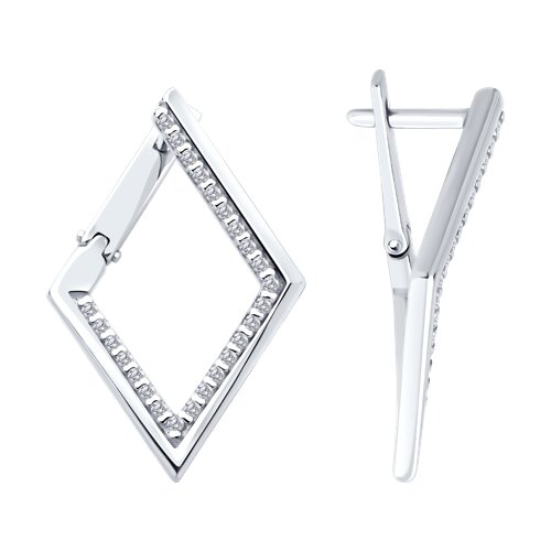 Серьги SOKOLOV - Серебро 925, Фианит (арт. 94027068)