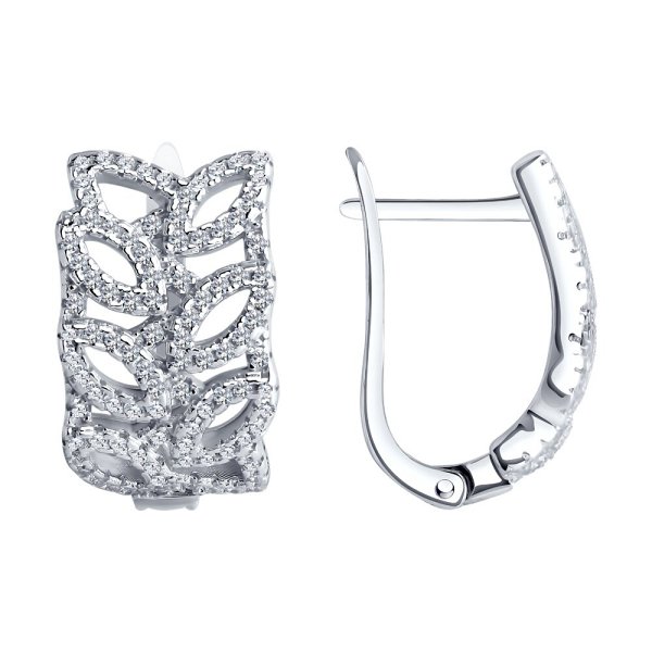 Серьги SOKOLOV - Серебро 925, Фианит (арт. 94026262-91)