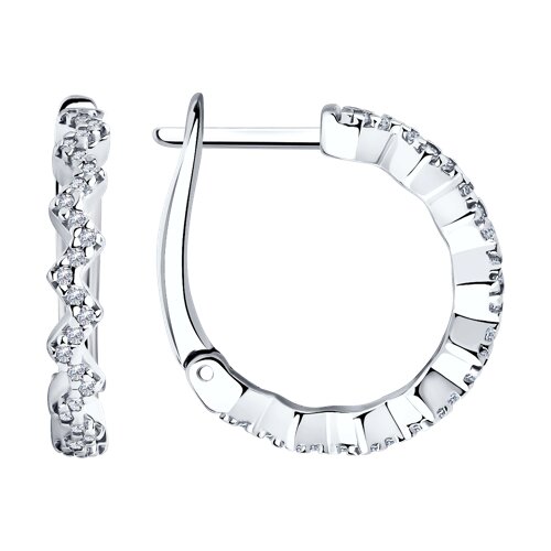 Серьги SOKOLOV - Серебро 925, Фианит (арт. 94025651)