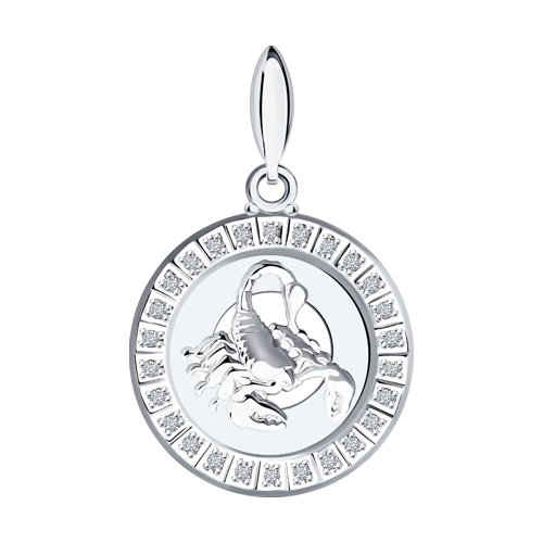 Подвеска SOKOLOV - Серебро 925, Фианит (арт. 94031390)