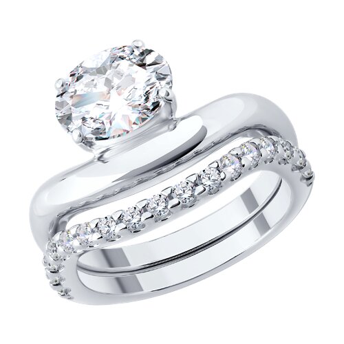 Кольцо SOKOLOV - Серебро 925, Фианит (арт. 94014989)