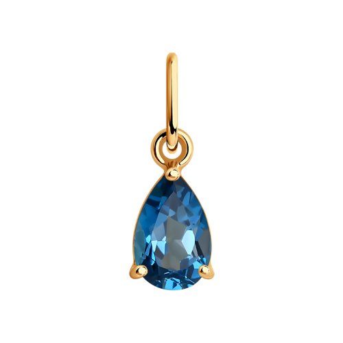 Подвеска SOKOLOV - Золото 585, Топаз лондон (арт. 731377)