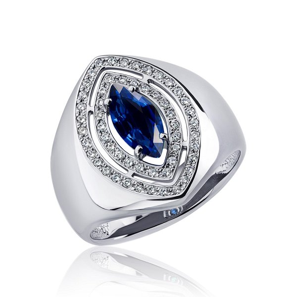 Кольцо Platinum Lab. - Платина 950 (арт. ПК-306С-01)