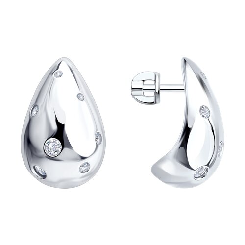 Серьги SOKOLOV - Серебро 925, Фианит (арт. 94027686)