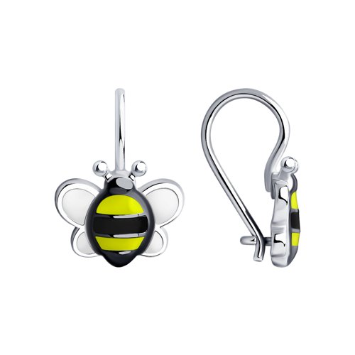 Серьги SOKOLOV - Серебро 925, Эмаль (арт. 94024044)