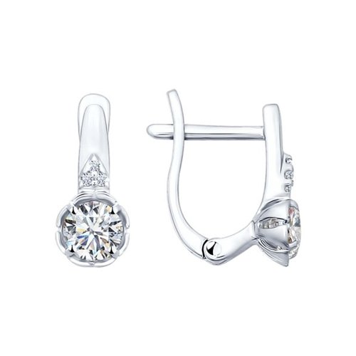 Серьги SOKOLOV - Серебро 925, Фианит (арт. 94021840)