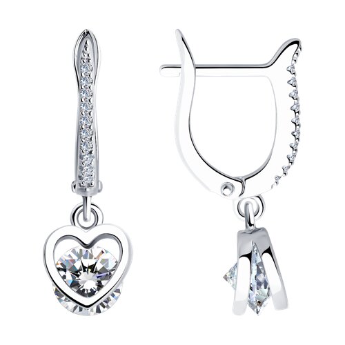 Серьги SOKOLOV - Серебро 925, Фианит (арт. 94026265-91)