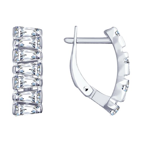 Серьги SOKOLOV - Серебро 925, Фианит (арт. 94022888)