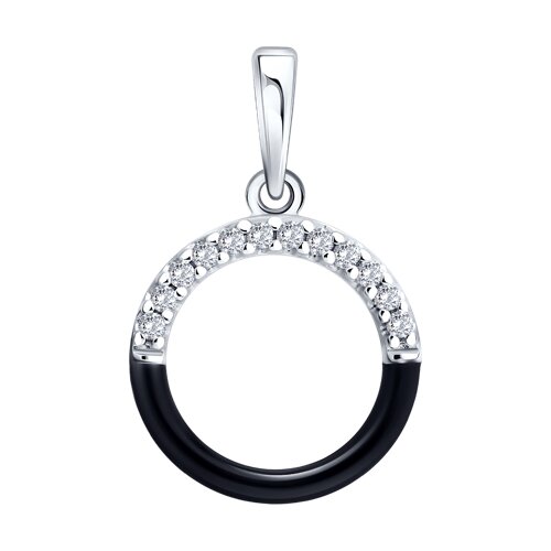 Подвеска Diamant - Серебро 925, Фианит, Эмаль (арт. 94-130-00241-2)