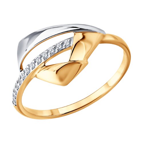 Кольцо SOKOLOV - Золото 585, Фианит (арт. 019911)