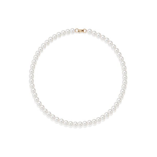 Колье ЮК Гранат - Золото 585, Жемчуг культивированный (арт. 718080040)