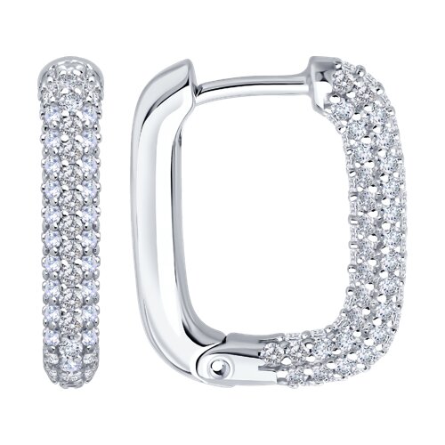 Серьги SOKOLOV - Серебро 925, Фианит (арт. 94026887-91)