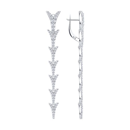 Серьги SOKOLOV - Серебро 925, Фианит (арт. 94027379)