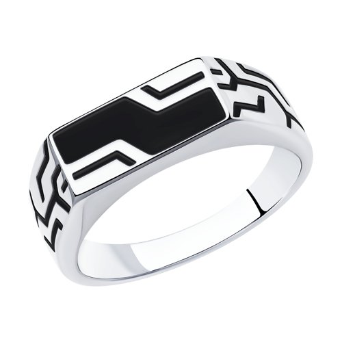 Кольцо Diamant - Серебро 925, Эмаль (арт. 94-112-00721-1)