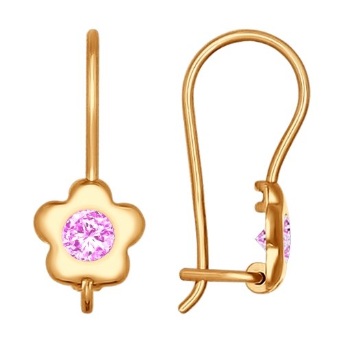 Серьги SOKOLOV - Золото 585, Фианит (арт. 027226)