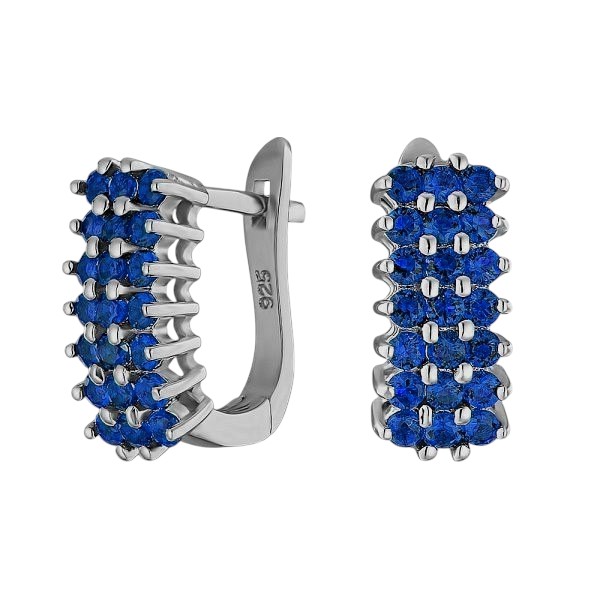 Серьги Альфа-Карат - Серебро 925, Фианит (арт. A3780E3SA)