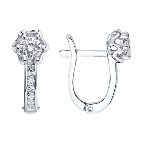 Серьги SOKOLOV - Серебро 925, Фианит (арт. 94021479)