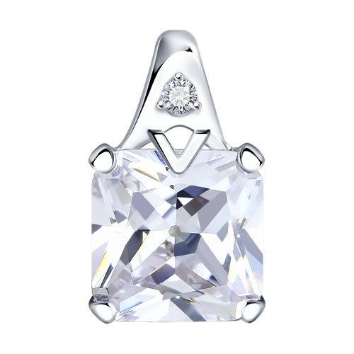 Подвеска SOKOLOV - Серебро 925, Фианит (арт. 94031756)