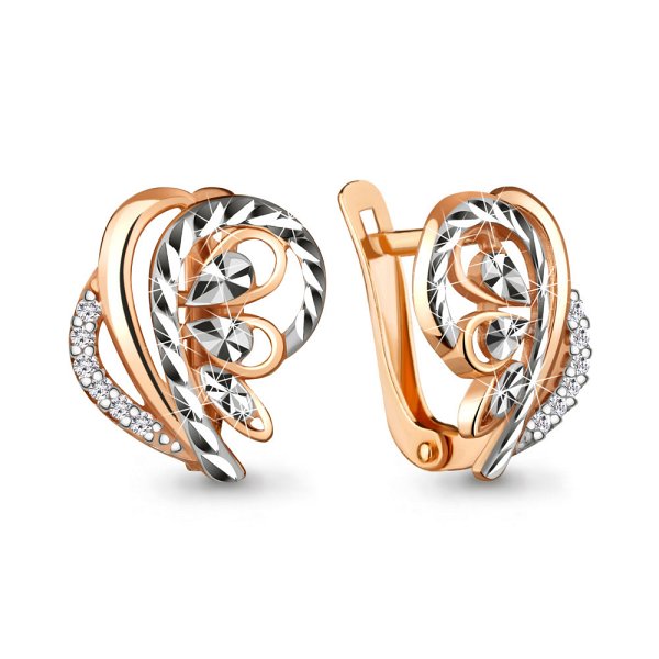 Серьги Аквамарин - Серебро 925, Фианит (арт. 48591А.6)