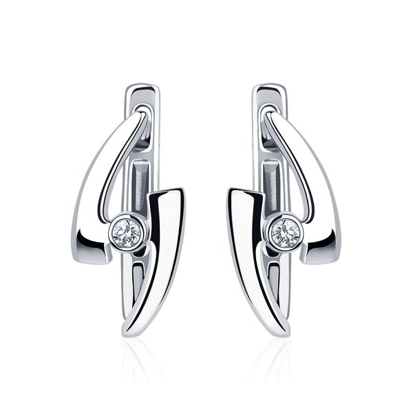 Серьги Platinum Lab. - Платина 950 (арт. ПС-237-01)