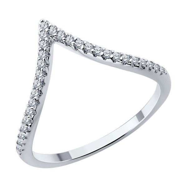 Кольцо SOKOLOV - Серебро 925, Фианит (арт. 94014006-91)