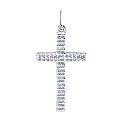 Подвеска SOKOLOV - Серебро 925, Фианит (арт. 94030202)