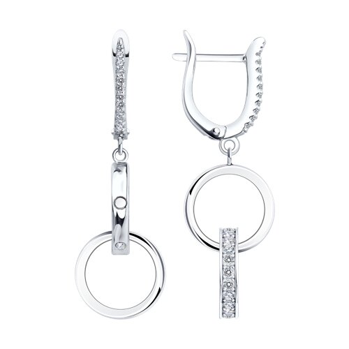 Серьги SOKOLOV - Серебро 925, Фианит (арт. 94027644-91)