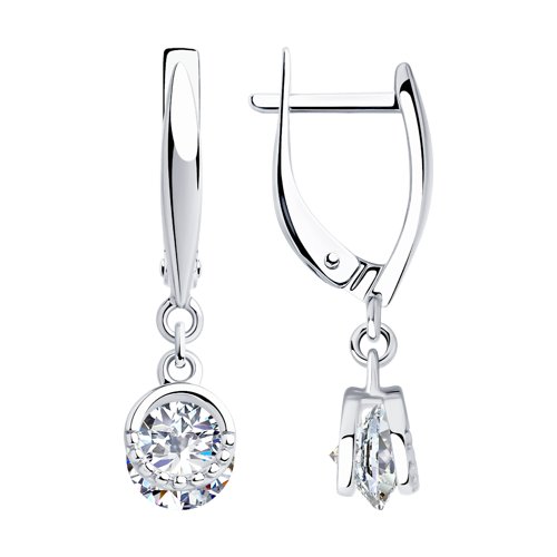 Серьги SOKOLOV - Серебро 925, Фианит (арт. 94023430)