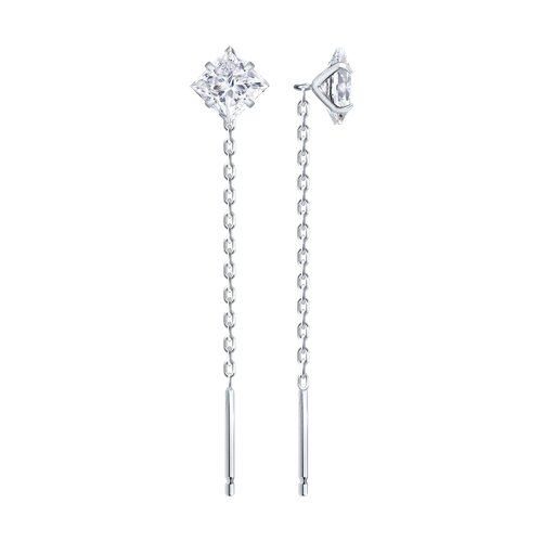 Серьги SOKOLOV - Серебро 925, Фианит (арт. 94027656-91)