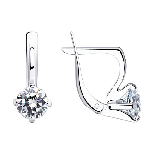 Серьги SOKOLOV - Серебро 925, Фианит (арт. 94020121)