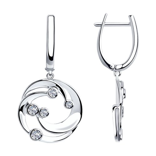Серьги SOKOLOV - Серебро 925, Фианит (арт. 94023466)