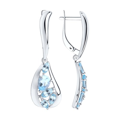 Серьги SOKOLOV - Серебро 925, Топаз (арт. 92022334)