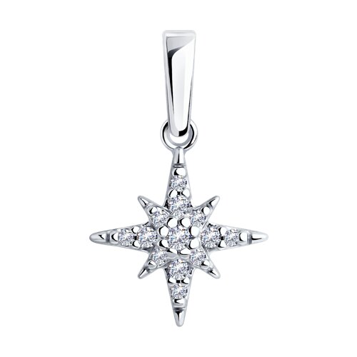 Подвеска SOKOLOV - Серебро 925, Фианит (арт. 94033039)