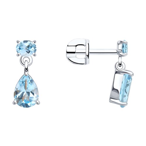 Серьги SOKOLOV - Серебро 925, Топаз (арт. 92022553)