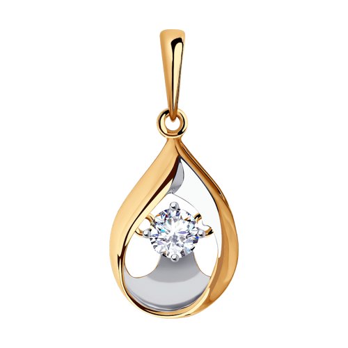 Подвеска SOKOLOV - Золото 375, Фианит (арт. 036005-4)