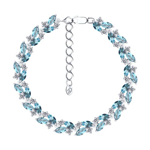 Браслет Diamant - Серебро 925, Синтетический ситалл , Фианит (арт. 94-350-02173-1)