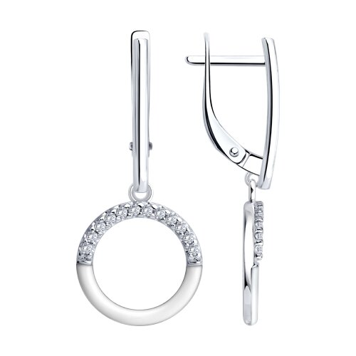 Серьги Diamant - Серебро 925, Фианит (арт. 94-121-00241-1)