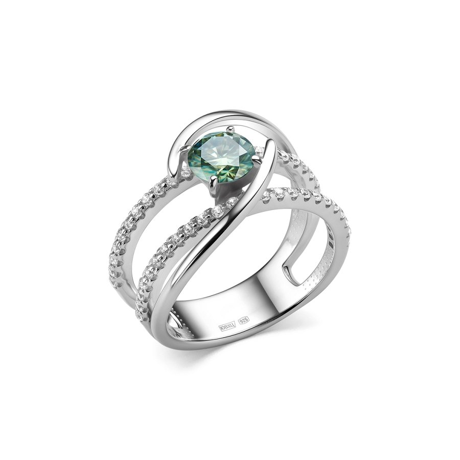 Кольцо Дар - Серебро 925, Синтетический муассанит (арт. К-5189рс1613900)
