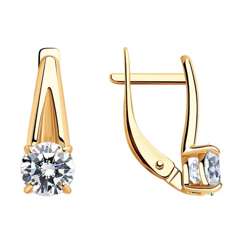 Серьги SOKOLOV - Серебро 925, Фианит (арт. 93020925)