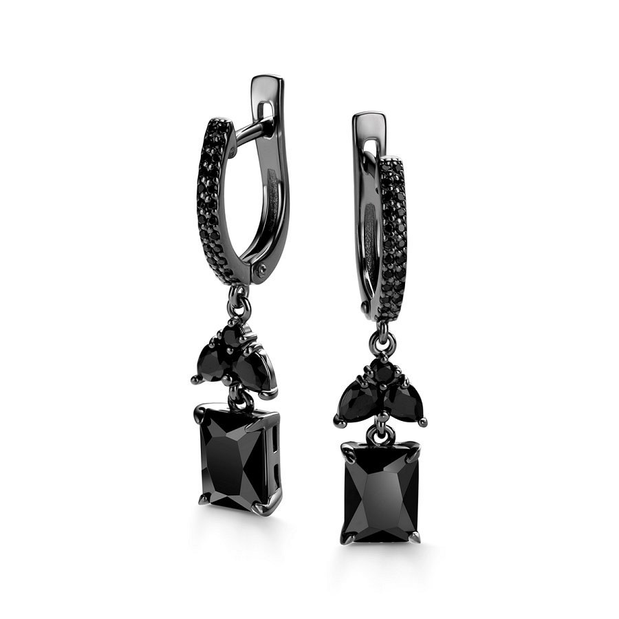 Серьги Дар - Серебро 925, Шпинель (арт. С-3762чрс416)