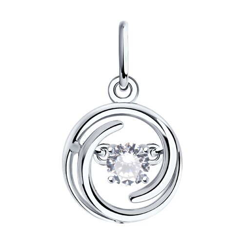 Подвеска SOKOLOV - Серебро 925, Фианит (арт. 94032117)