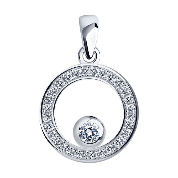 Подвеска SOKOLOV - Серебро 925, Фианит (арт. 94033172-91)