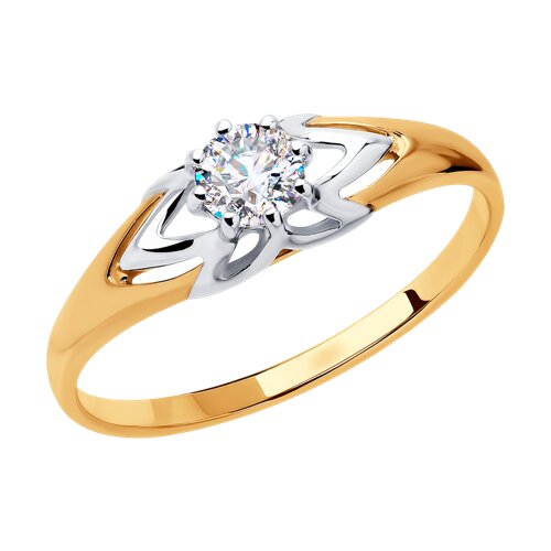 Кольцо SOKOLOV - Золото 375, Фианит (арт. 31-110-00222-1)