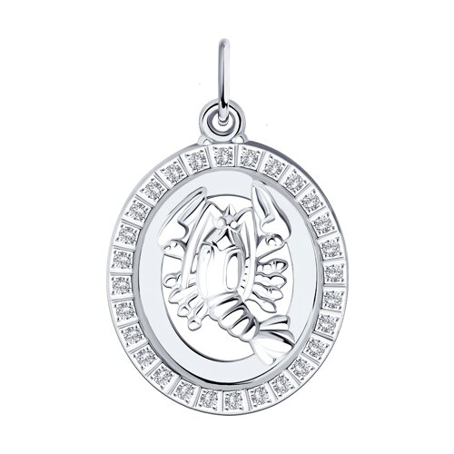 Подвеска Diamant - Серебро 925, Фианит (арт. 94-130-00147-1)