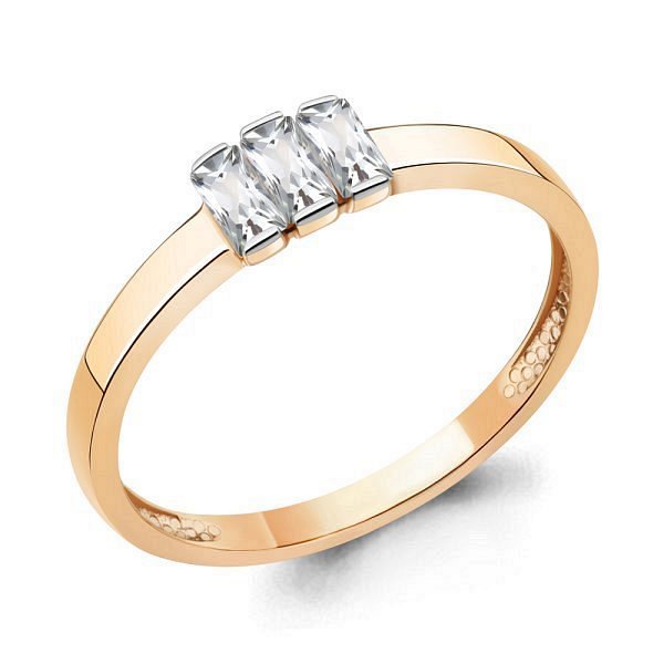 Кольцо Аквамарин - Серебро 925, Фианит (арт. 67798.6)