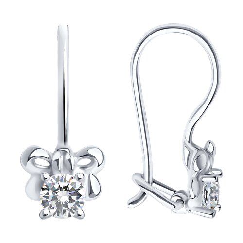 Серьги SOKOLOV - Серебро 925, Фианит (арт. 94022200)